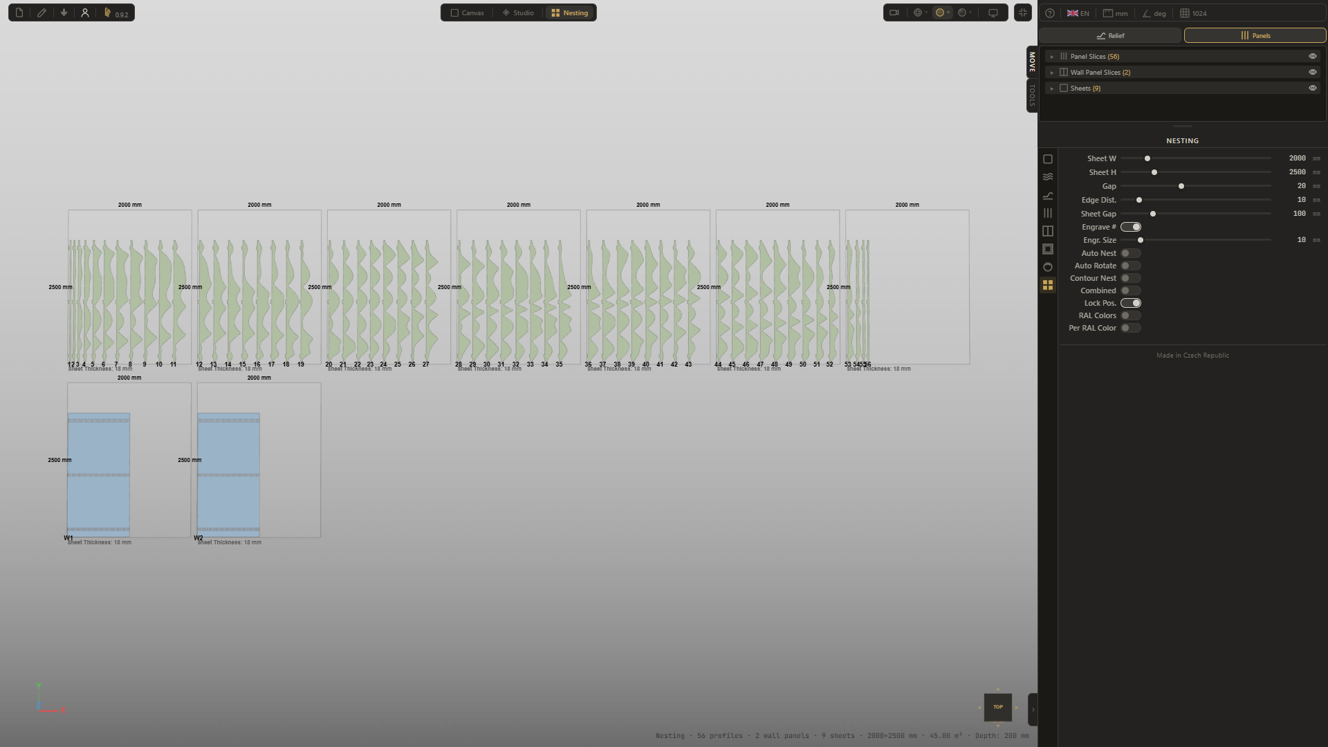 Panelario — parametric wall panel designer
